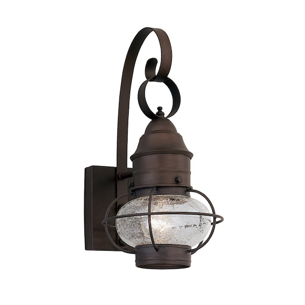 Designers Fountain Nantucket 18.25in Rustique 1-Light Outdoor Line Voltage Wall Sconce, Bulb Not Included 1761-RT - main